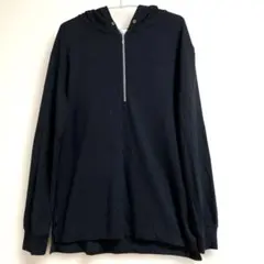 [tk.TAKEO KIKUCHI]黒 ハーフジップ パーカー　 Mサイズ