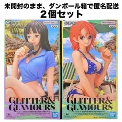 ワンピース GLITTER&GLAMOURS フィギュア2個セット①ナミ②ロビンのサムネイル