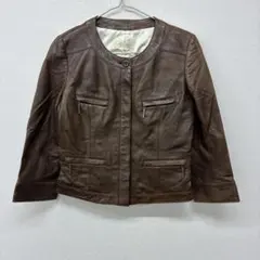 パラスパレス レザー ジャケット0 ライダーズ ノーカラー - メルカリ