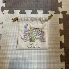 ダッフィー＆フレンズ　ウェアスマイルズグロウ 巾着