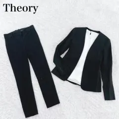 美品✨ Theory ノーカラー パンツ スーツ セット コーデ✨