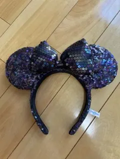 ミニーマウス風スパンコールカチューシャ