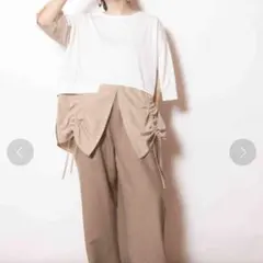美品　OSMOSIS　オズモーシス　切替ドローストリングプルオーバーのサムネイル