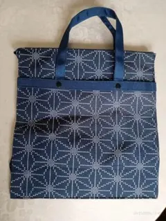 専用・麻の葉柄 和風手提げバック 未使用