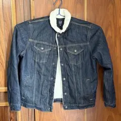 GAP デニムジャケット　ボアジャケット　濃紺　L