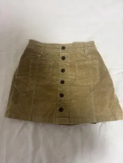 コーデュロイ スカート ベージュ