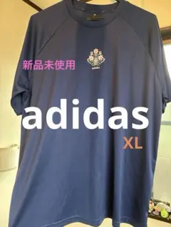 新品未使用【adidas】メンズ 半袖Tシャツ ネイビー 花柄 XLサイズ