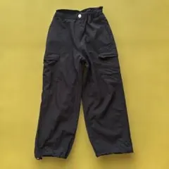 GLOBAL WORK カーゴパンツ 130 キッズ 黒 ブラックのサムネイル