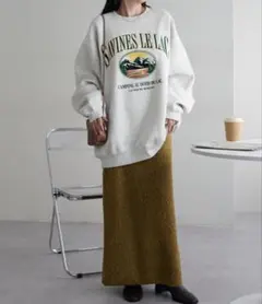 Discoat メランジナローニットスカート DCZ1032101A0011