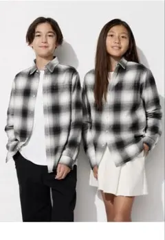 ぽぽ様専用　フランネルシャツ サイズ110cm UNIQLO