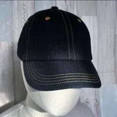 コーデュラ　CORDURA デニム　撥水加工　ブラック　ローキャップ　キャンプ