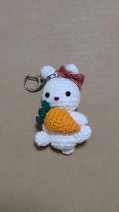 うさぎ にんじん あみぐるみ ハンドメイド