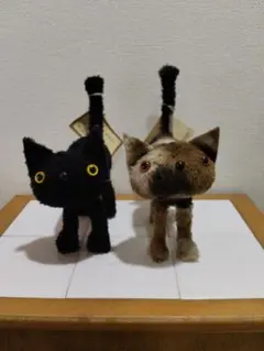 作家さん NAUGHTY KITTY 猫 ぬいぐるみ 2匹セットのサムネイル
