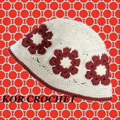 206*グラニースクエア クロシェハット クラッシャーハット バケットハット