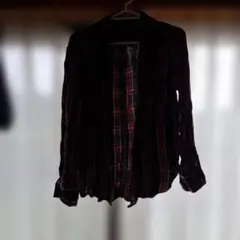 ZARA WOMAN 長袖 チェックシャツ レッド ブラックのサムネイル