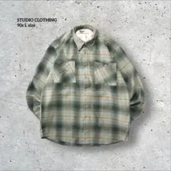 【千の夜を超えて 様】90s STUDIO CLOTHING フランネルシャツ
