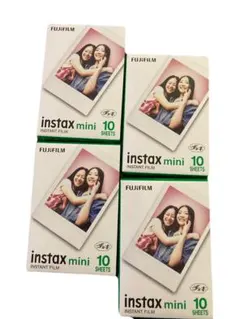 【匿名配送】チェキフィルム 10枚 instax mini 富士フイルム　4箱