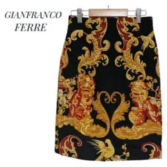 GIANFRANCO FERRE スカーフ柄 キルティング スカート 90年代のサムネイル
