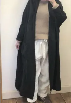 【人気カラー】イチ アンティークス　リネンウール　ロングコート　アウター　羽織り 2025年最新】ICHI Antiquites ジャケット・アウターの人気
