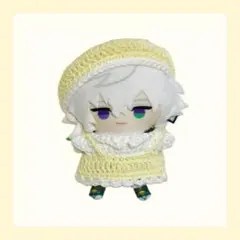 ベレー帽&ワンピース【イエロー】　ぬい服　ぬい帽子　にじぱぺっと　10cm