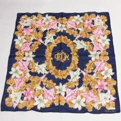 【未使用】Christian Dior ディオール　レディース　ハンカチ　花柄