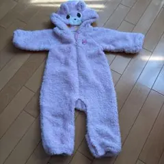 ミキハウスMIKI HOUSE ウサギ耳付きフリースロンパース