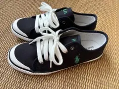 ポロラルフローレン　キャンバススニーカー ネイビー　24cm