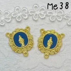 Me38 センターメダイ　ロザリオ　3 穴ネックレスパーツ6