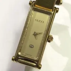 稼働品 グッチ 1800L チェンジベルト3色付 クォーツ 腕時計 ゴールド
