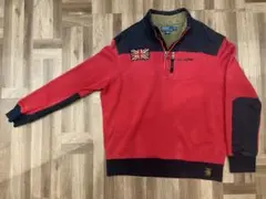 古着 Polo Ralph Lauren ハーフジップ XXL 赤