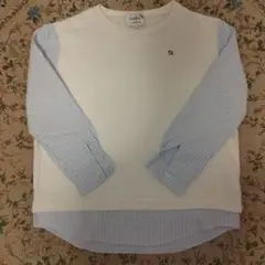 アーノルドパーマークラシックスタイル　異素材ドッキングプルオーバー