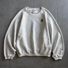 90〜00s Y2K NIKE スウェット ワンポイント M グレー