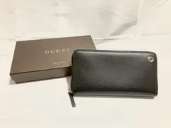 グッチ インターロッキングG レザー ラウンドファスナー 長財布