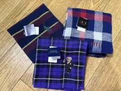 ★新品　ポロPOLO RALPH LAUREN DAKSハンカチ 3枚セット★
