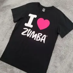 ZUMBA ズンバ Tシャツ 半袖 黒 レディース M-Lのサムネイル