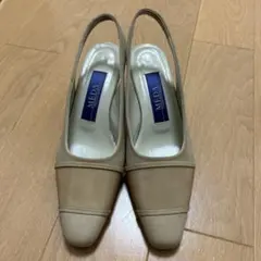 MÉDA ベージュ スリングバックヒール 23.0cm