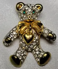 ベア テディベア 熊 ブローチ