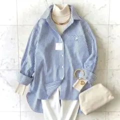 リヴドロワ【新品未使用】ワイドスリーブ コットン シャツ　オーバーサイズ　長袖