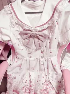 LIZLISA Many Hearts Afternoontea柄ワンピース