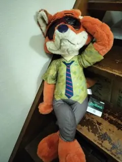 ミ*ー様 ズートピア ニック・ワイルド ぬいぐるみ 約70cm