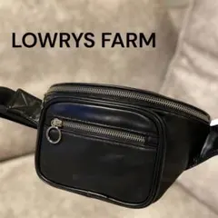 [ローリーズファーム/LOWRYS FARM]希少✨ウエストポーチ革　黒