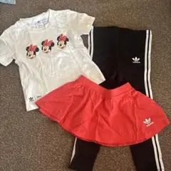adidas ミニーマウス Tシャツ レギンス スカート セットアップ