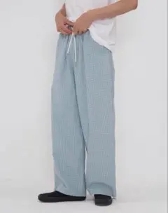 bargiee RELAX CHECK PANTS YELLOW BEIGE - メルカリ