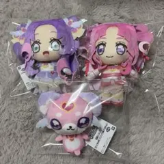 新品 名探偵プリキュア！ コロっとまんまる プリフェイスぬいぐるみ 全3種セット