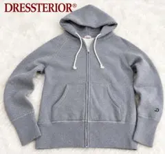 DRESSTERIOR ドレステリア ジップアップパーカー グレー 裏起毛
