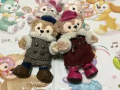 東京ディズニーシー限定　ダッフィー　シェリーメイ　ぬいぐるみバッジ
