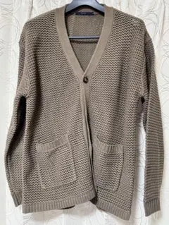 CPCM カーディガン　透け編み　ニット