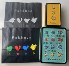 Mary’s ポケモン ピクセルアート 缶セット　２つ　ショッパー付き