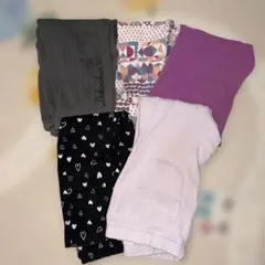 キッズ レギンス パンツ 5点セット まとめ売り 90cm 保育園着 女の子