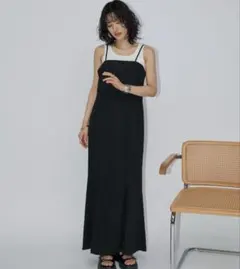 マーメイドラインロングキャミワンピース